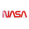 NASA Logo Embossed Shaped Metal Wall Sign - 28.5" x 8.75"